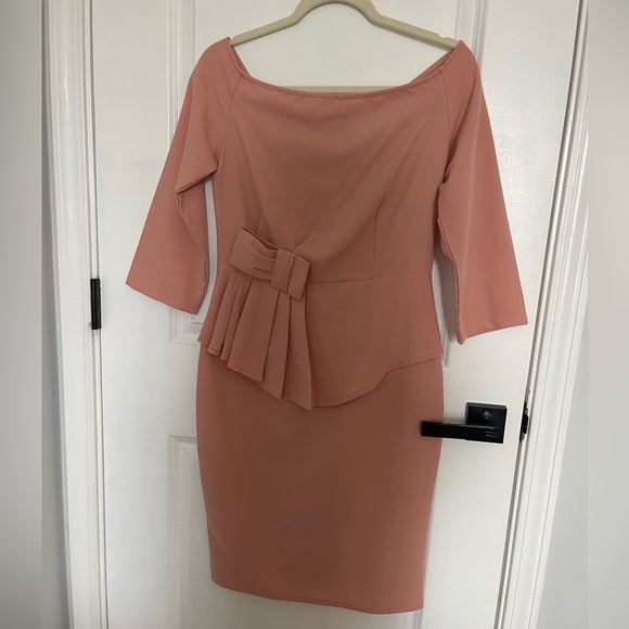 Deirdre Salmon Midi Dress